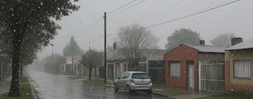 Nevadas en el conurbano: sorprendentes copos en Pilar, José C. Paz y otras localidades bonaerenses